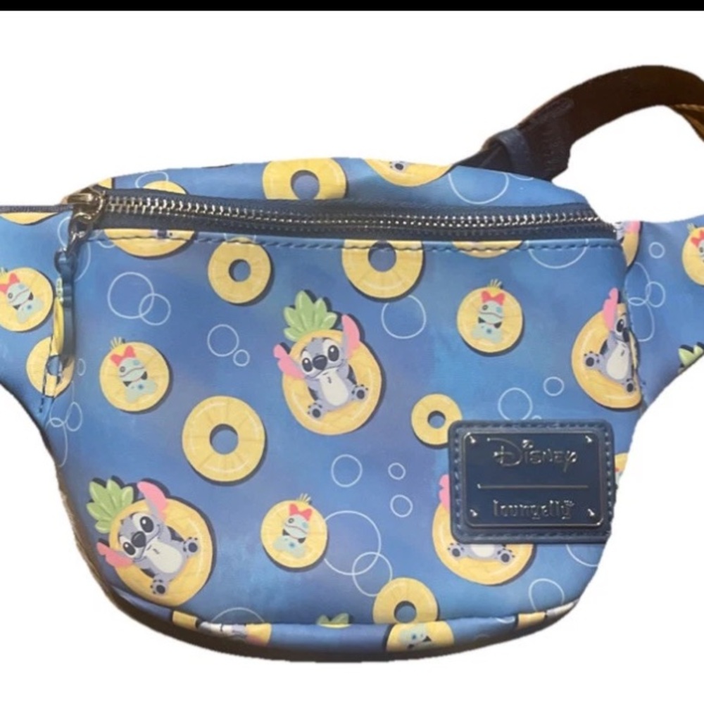 Loungefly x Disney Lilo And Stitch Pineapple Floaty Stitch Fanny Pack (HARDTAG) - Picture 2 of 15